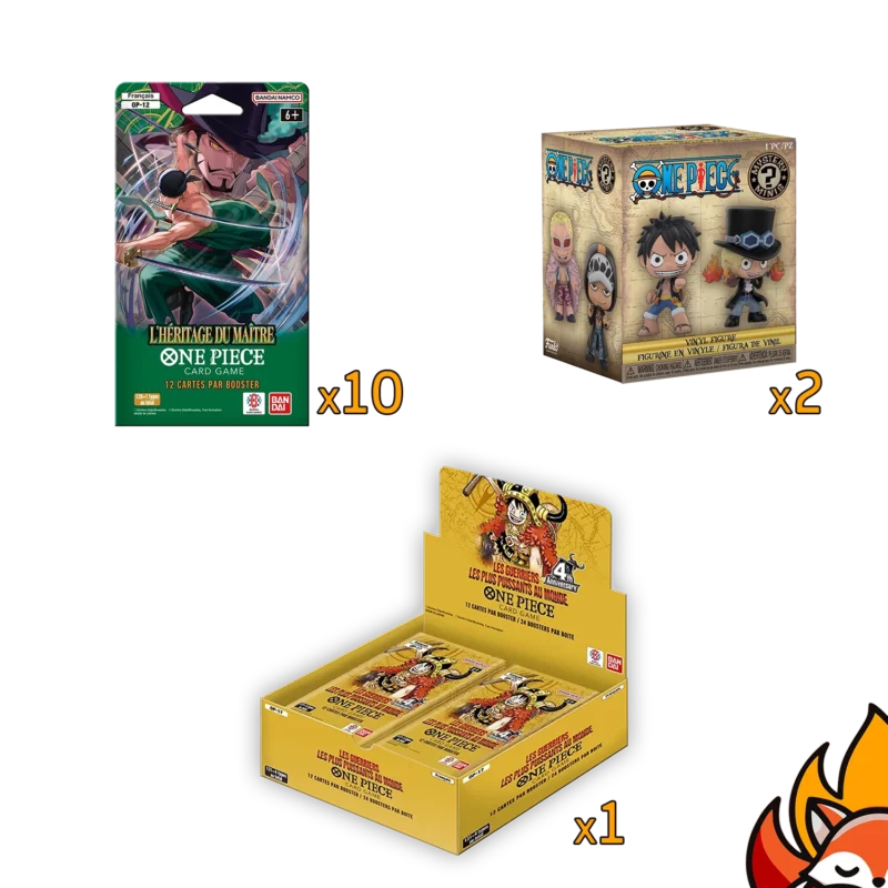 Pack Collector One Piece – Display OP17 + Blister OP12 + Funko Mystery Mini – Français