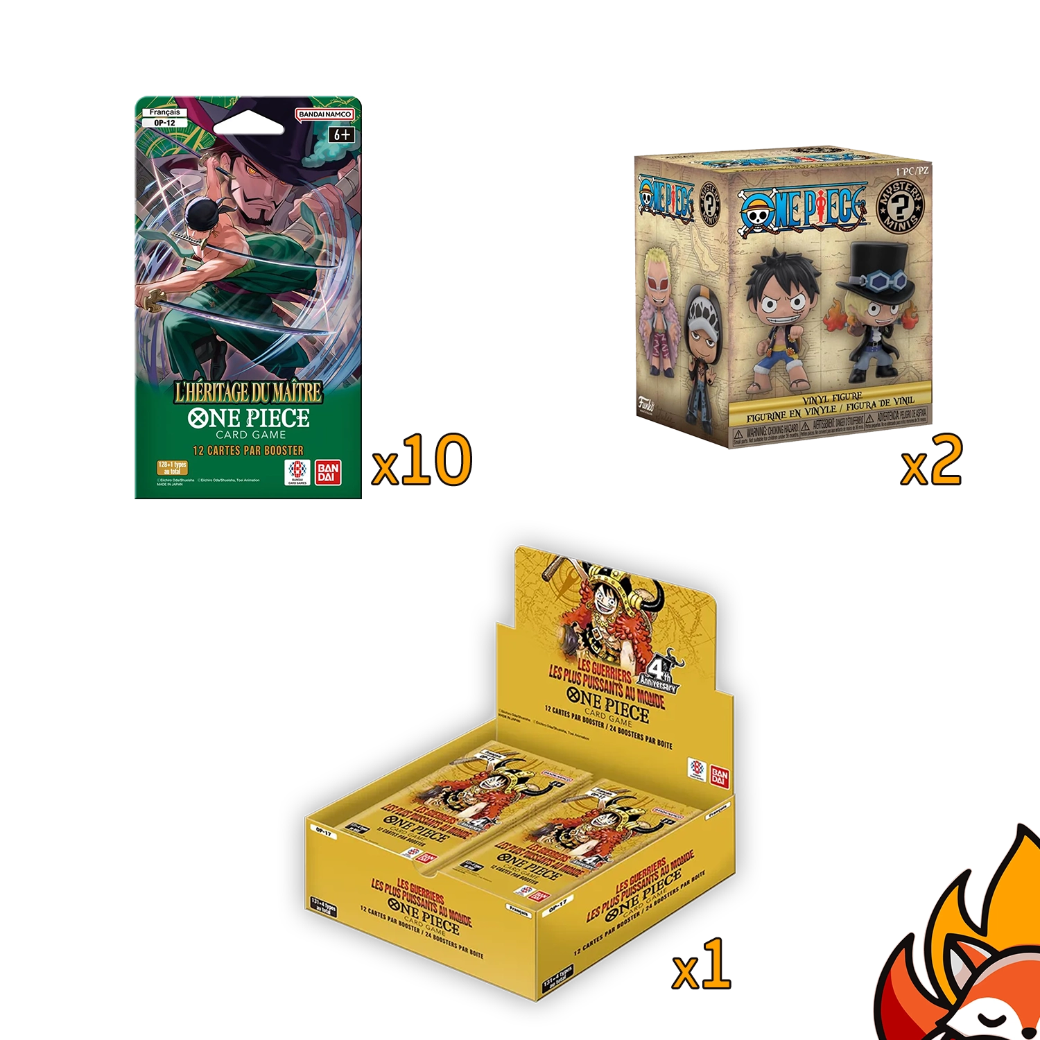 Pack Collector One Piece – Display OP17 + Blister OP12 + Funko Mystery Mini – Français