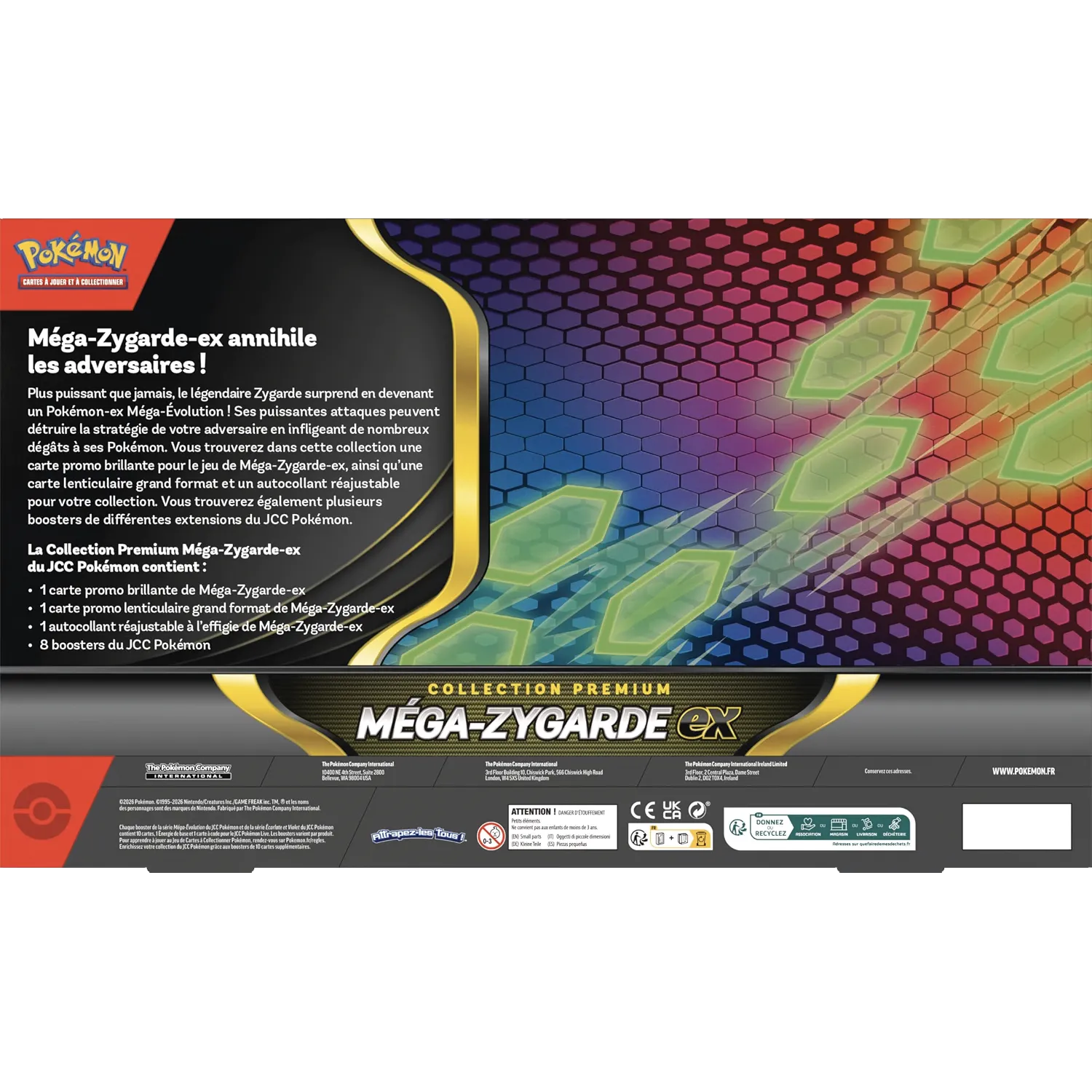 Pokémon – Collection Premium Méga Zygarde Ex – Français (8 Boosters)