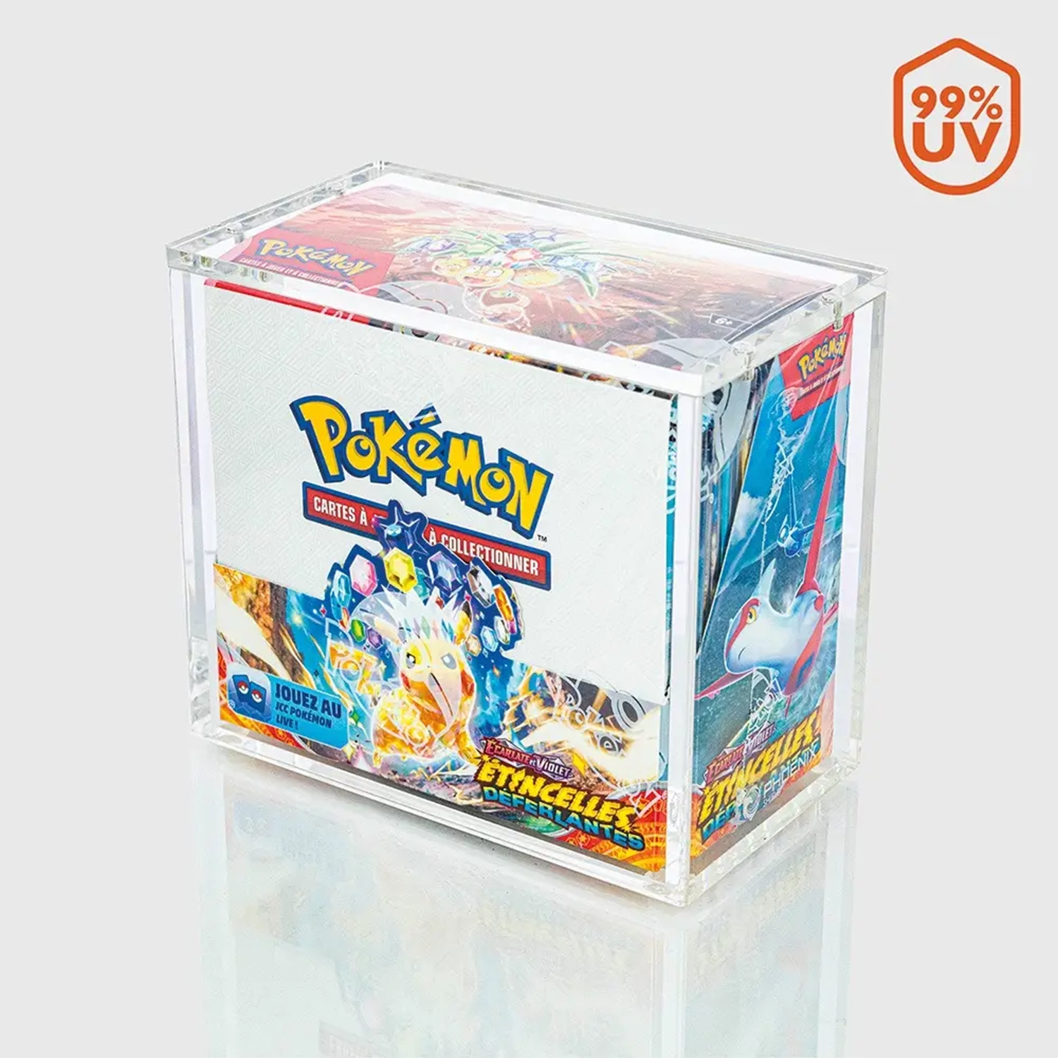 Phoenix Shield – Protection Acrylique pour Display Pokémon