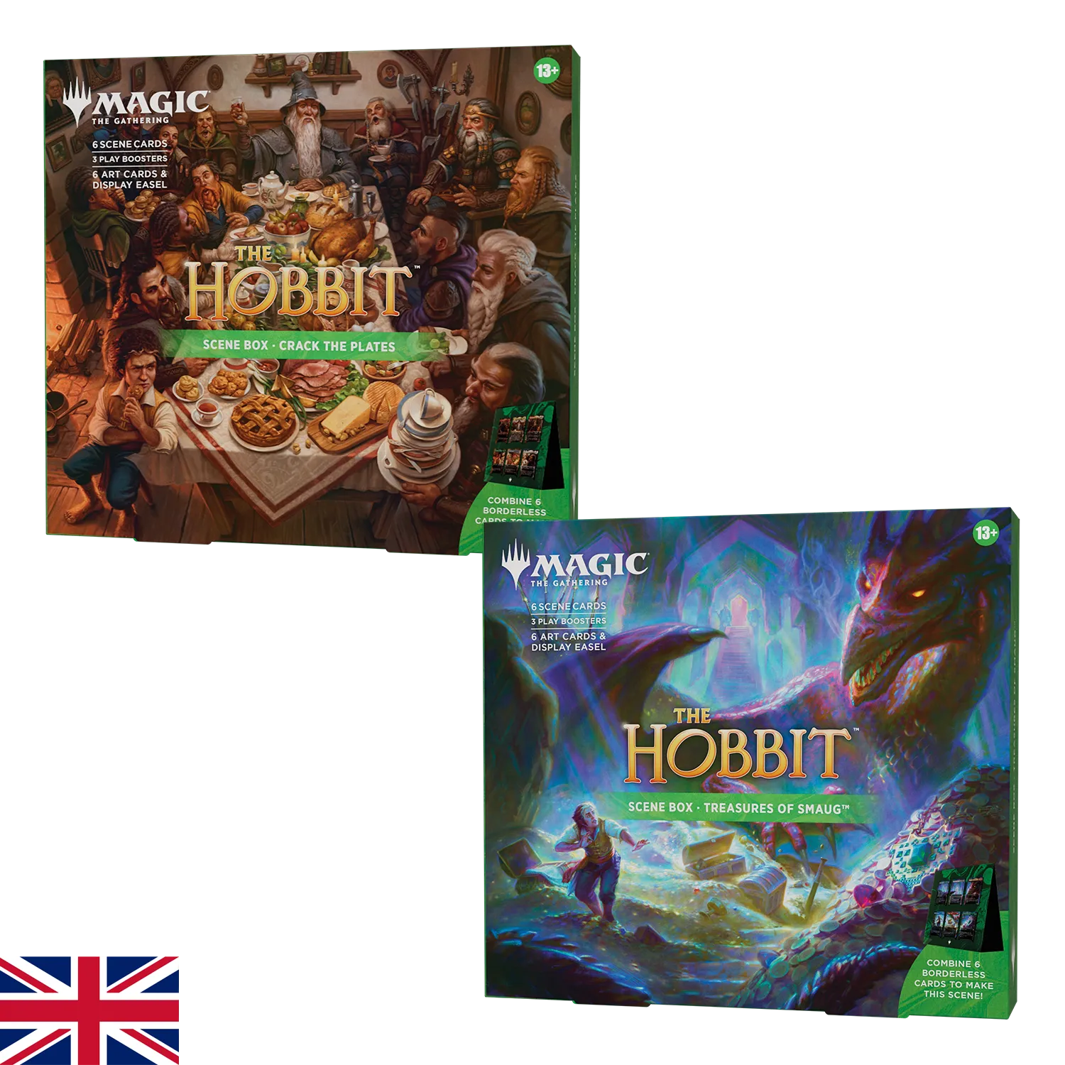Magic The Gathering – Scene Box Crack the plates & Treasures of Smaug – Anglais (6 Boosters)