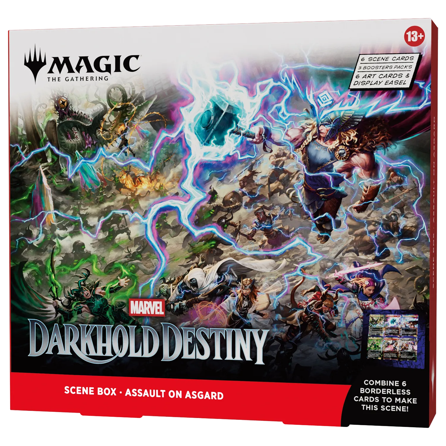 Magic The Gathering – Scene Box Set / Skirmish at the sanctum & Assault on Asgard – Anglais (6 Boosters)